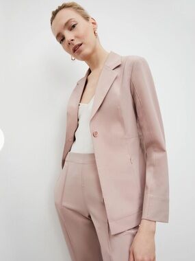 MM.LaFleur Moreland Jacket OrigamiTech Blush Blazer Size 4